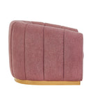  Lillian Accent Swivel Chair, Rose Boucle