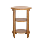  Springwood Caning Side Table, Light Honey Finish