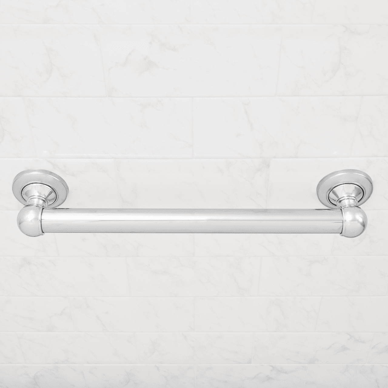  16" ADA Compliant Bathroom Grab Bar, Chrome