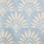  Blue Fan Palm Outdoor Washable Area Rug, 5' x 7'