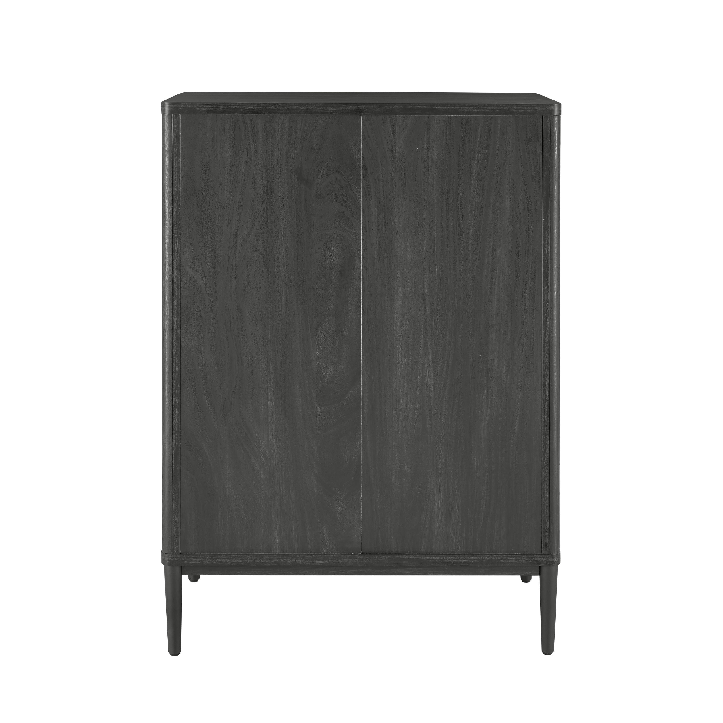  Oaklee 4 Drawer Dresser, Charcoal Finish