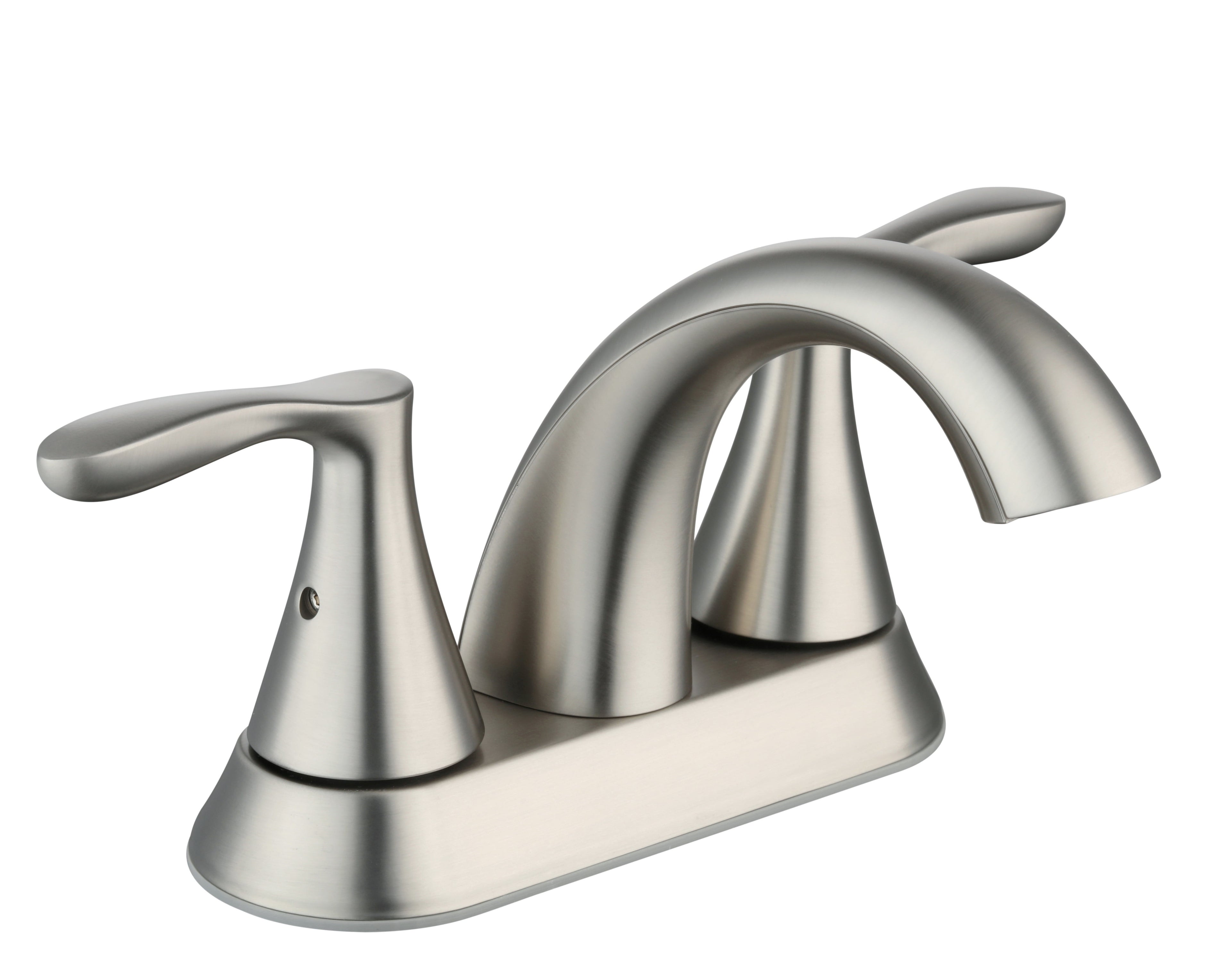  Simple Flair 4" Centerset Bathroom Faucet in Satin Nickel