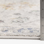  Persian Blooms Silver Indoor Area Rug, 5' x 7'