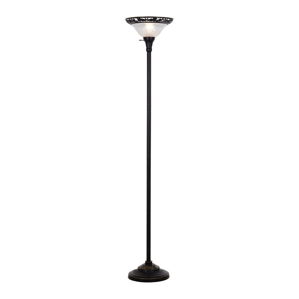  Traditional Bronze Victorian Floor Lamp 70"
