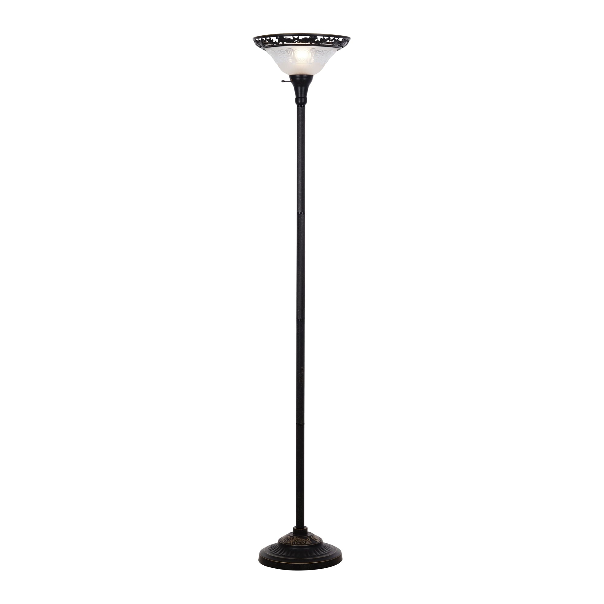  Traditional Bronze Victorian Floor Lamp 70"