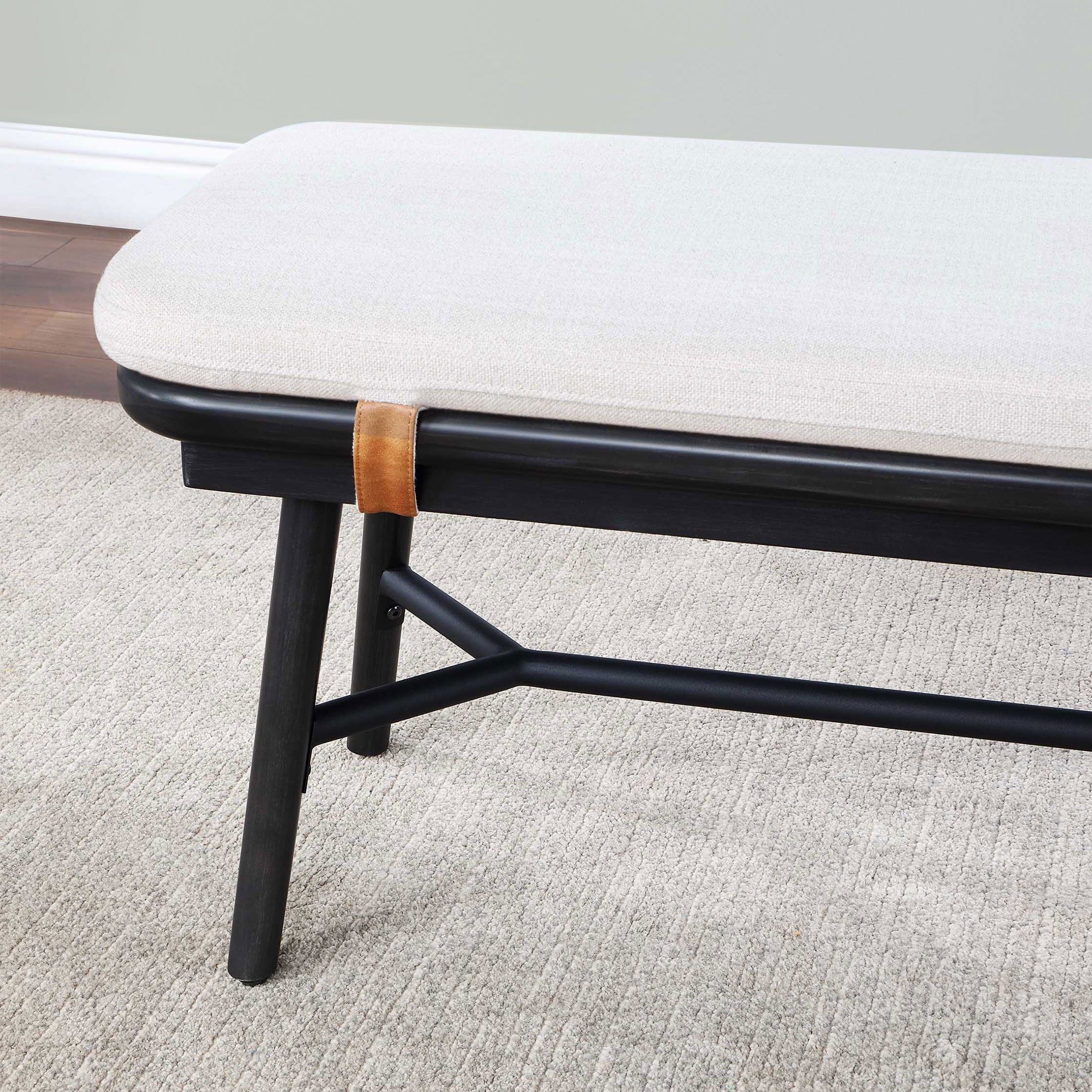  Springwood Dining Bench, Charcoal Finish