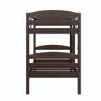  Leighton Solid Wood Twin-over-Twin Convertible Bunk Bed, Mocha