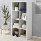  8 Cube Storage Organizer, White Texture
