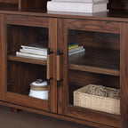  Reading Refined Farmhouse TV Stand for TVs up to 65", Walnut Finish