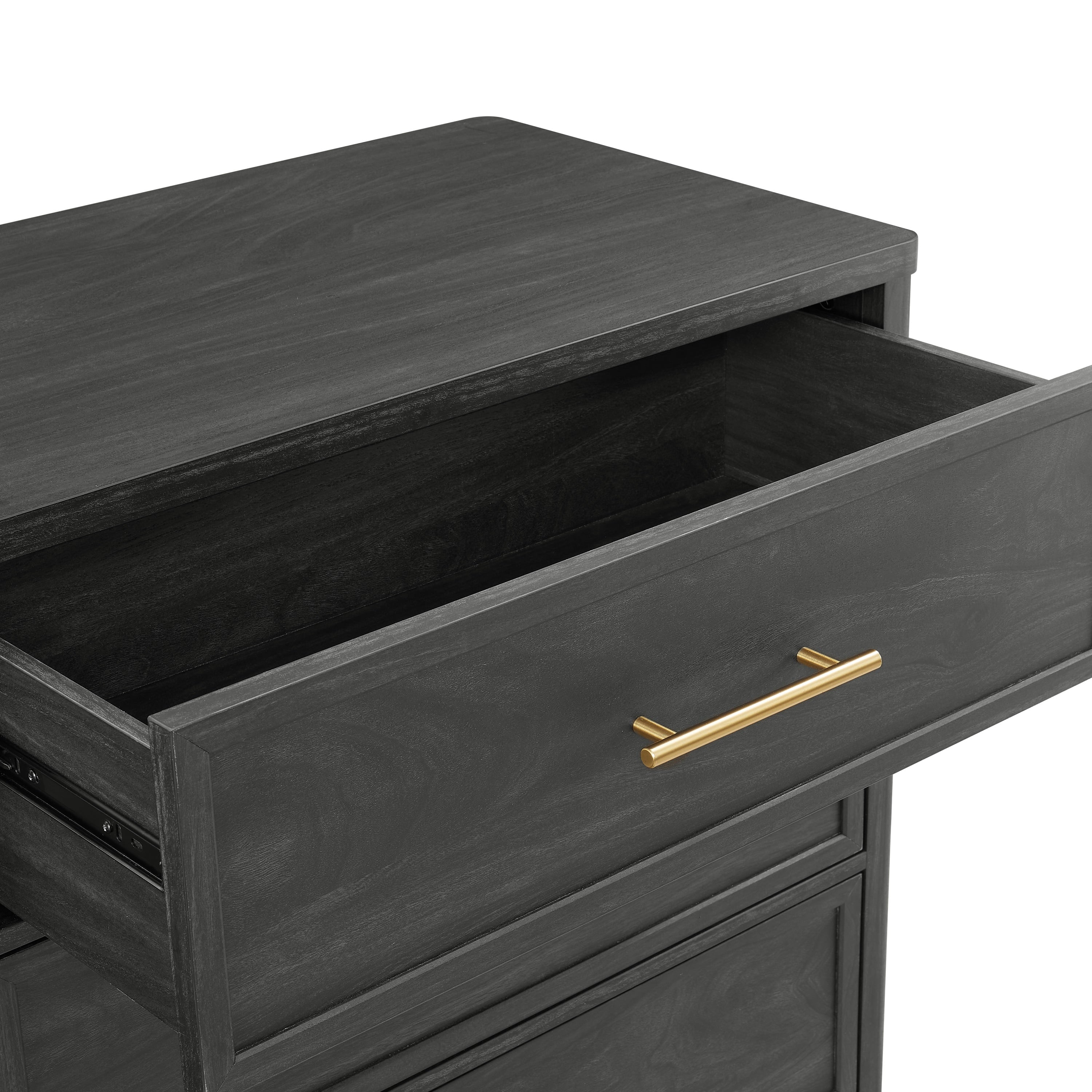  Oaklee 4 Drawer Dresser, Charcoal Finish