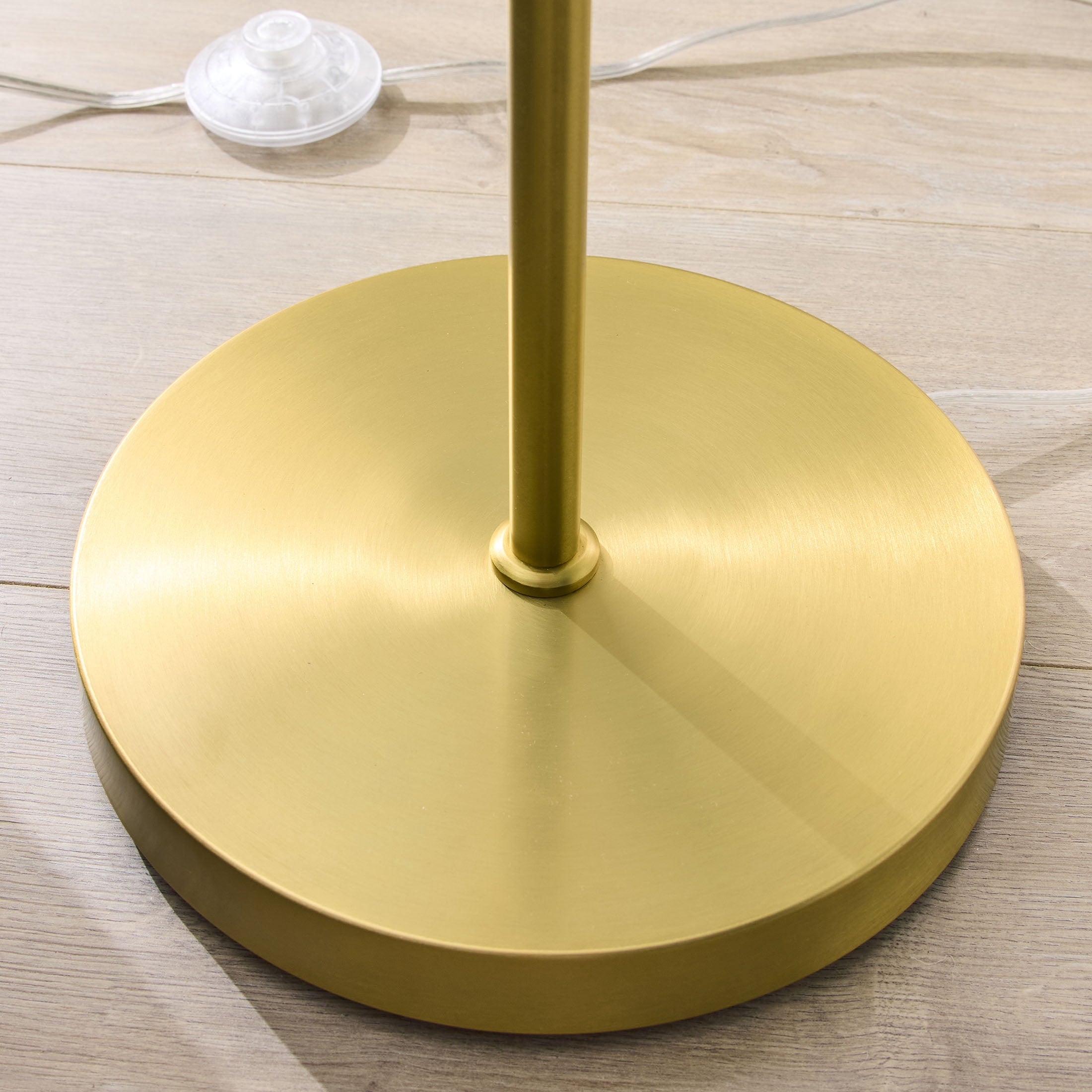  3-Globe Floor Lamp Modern Freestanding Lamp Living Room w/Foot Switch