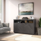  Herringbone TV Stand for TVs up to 55�, Gray