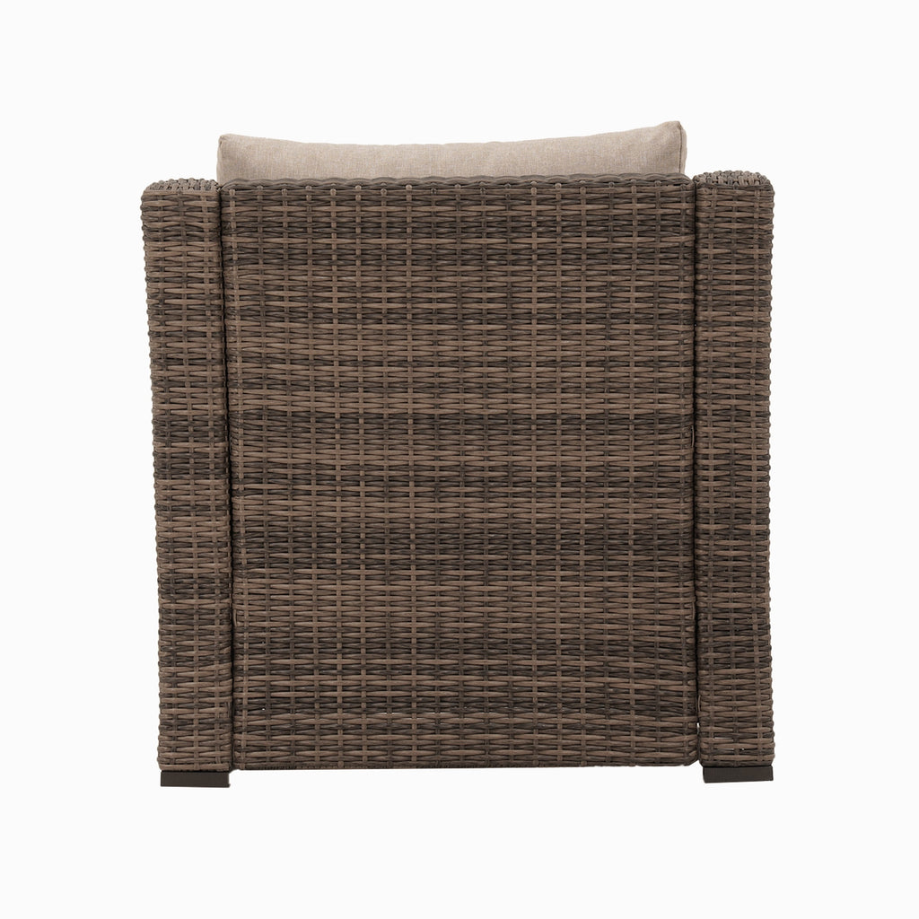  Hawthorne Park Outdoor Wicker Lounge Chair Set of 2, Beige