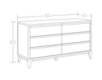  Greyson 6-Drawer Dresser, Acorn Finish