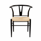  Springwood Wishbone Chair 2 Pack, Metal Base Black Finish