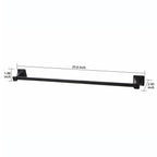  Steel Wall Mount 5PC Bath Hardware and Towel Holder Set Matte Black, Horizontal Orientation