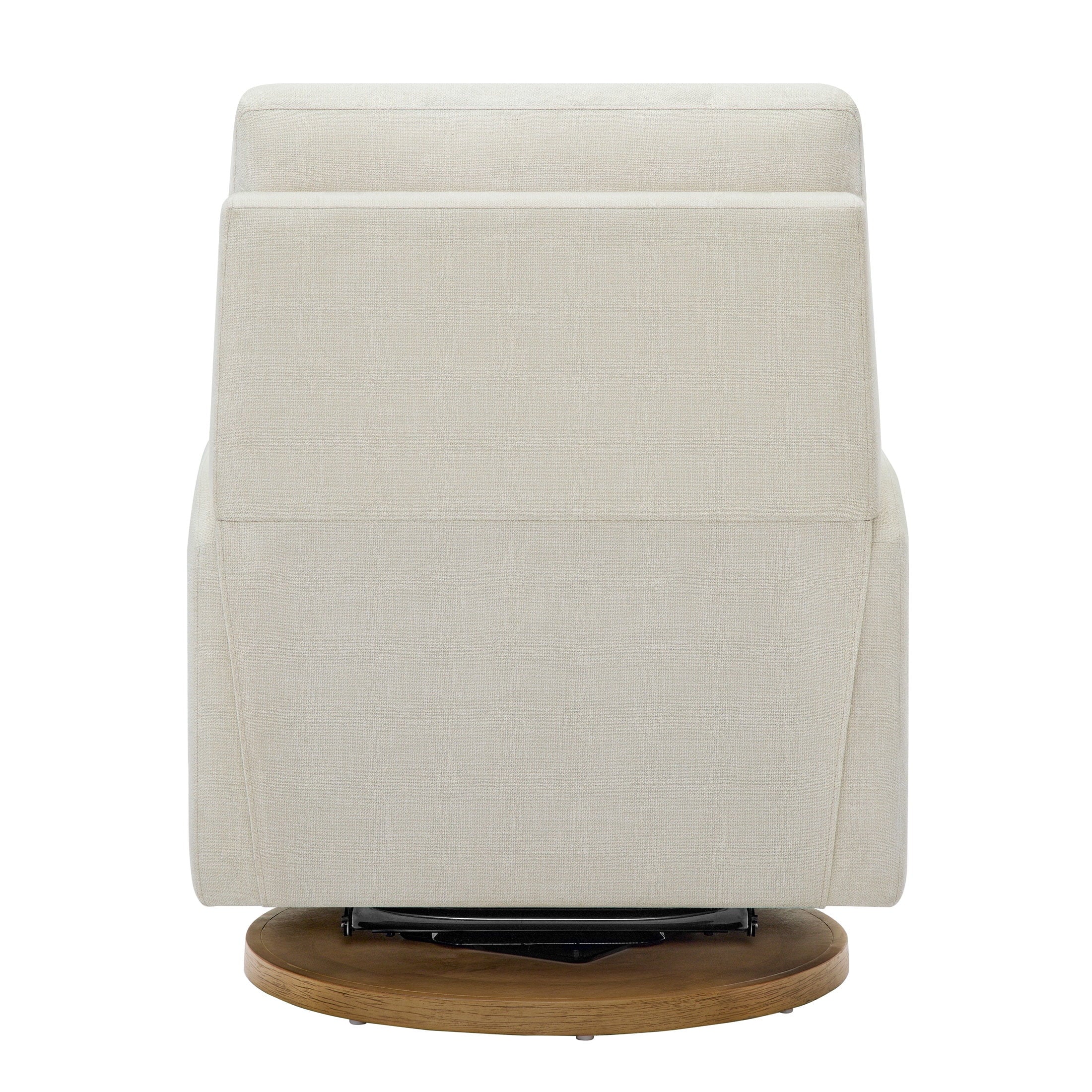  Modern Farmhouse Swivel Glider Recliner, Cream Linen