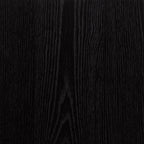  Ezra Glass Door Storage Accent Cabinet, Rich Black finish