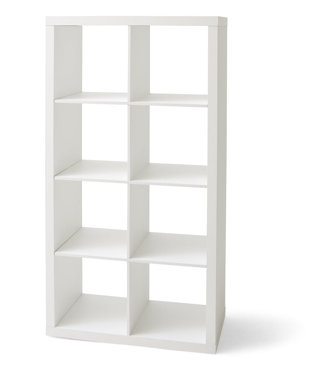  8 Cube Storage Organizer, White Texture