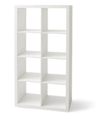  8 Cube Storage Organizer, White Texture