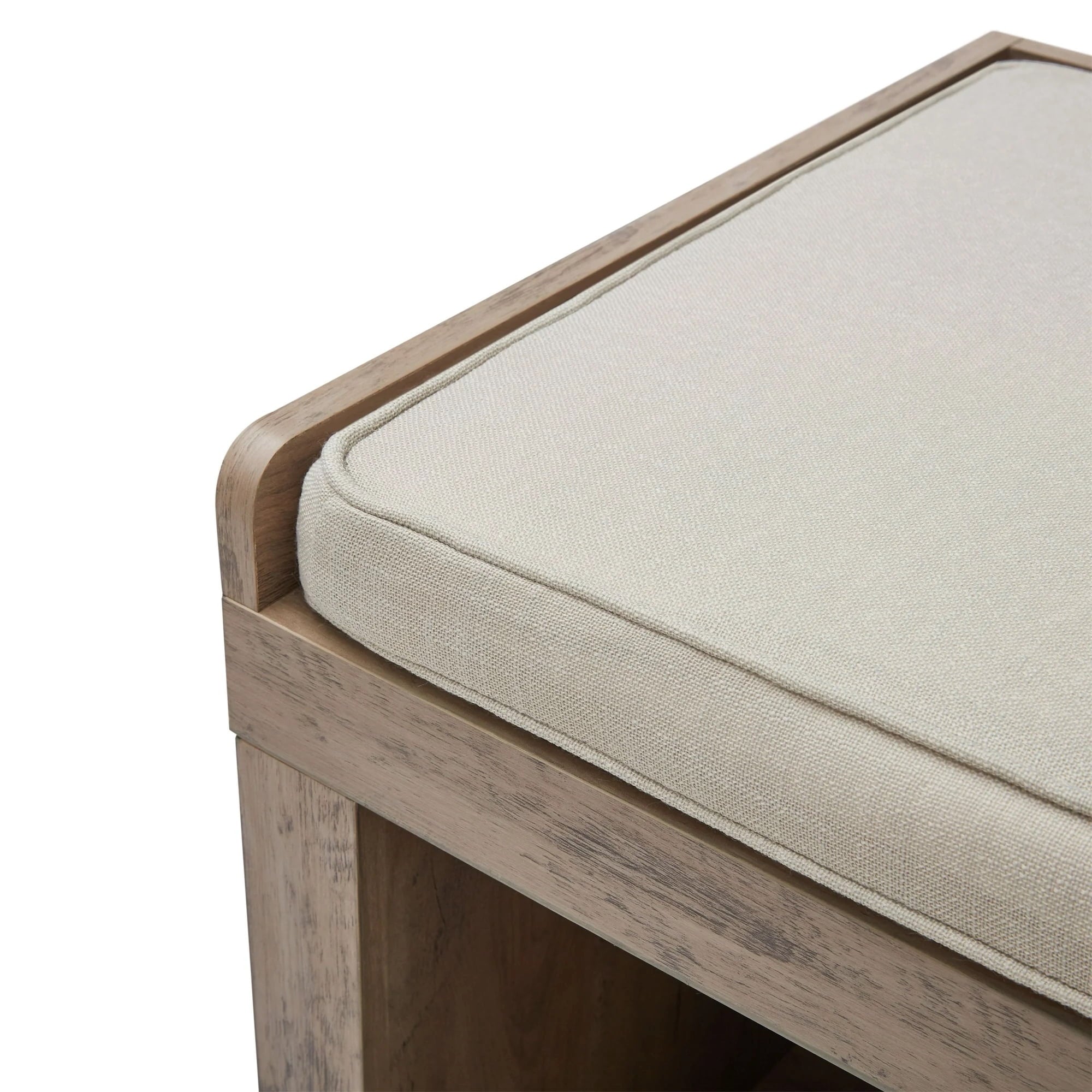  3-Cube Storage Bench, Rustic Gray