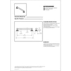  16" ADA Compliant Bathroom Grab Bar, Chrome