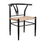  Springwood Wishbone Chair 2 Pack, Metal Base Black Finish