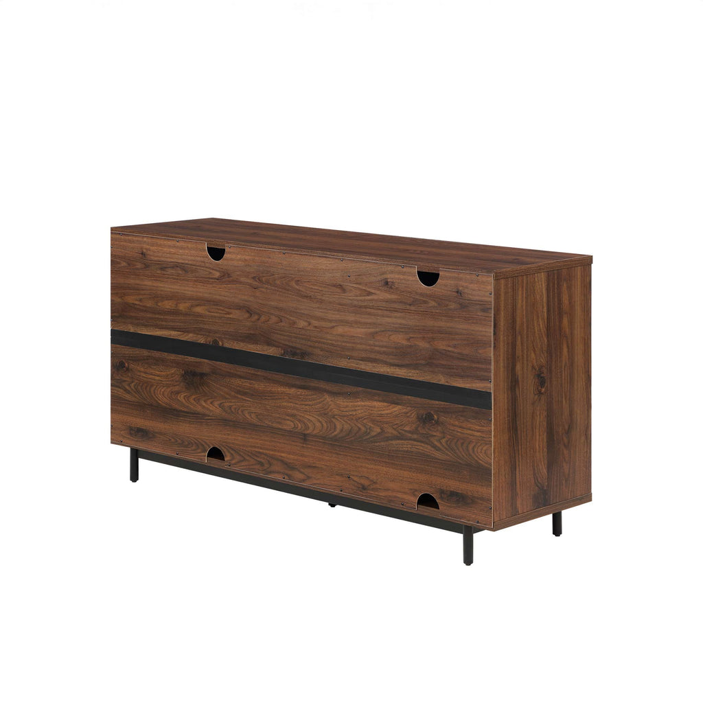 Wyatt Geo TV Stand for TVs up to 70",  Walnut Finish