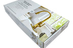  Modern Heirloom Pull Down Kitchen Faucet, Heritage Gold
