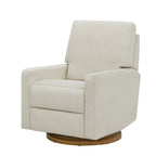  Modern Farmhouse Swivel Glider Recliner, Cream Linen