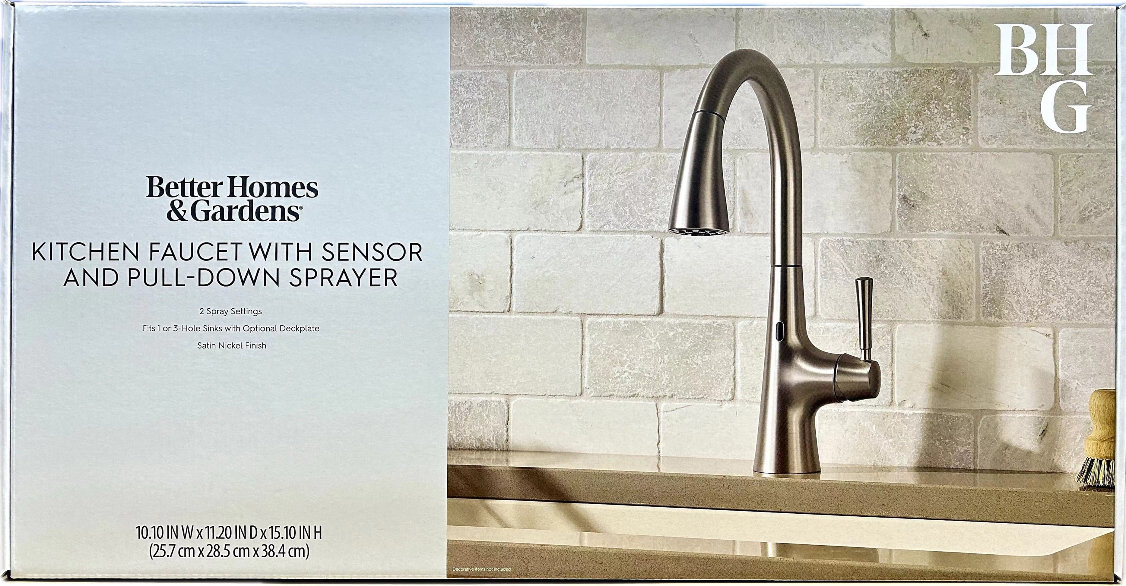  Touchless Pull Down Kitchen Faucet in Satin Nickel