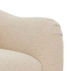 Beautiful Barrymore Teddy Accent Chair by Drew Barrymore, Cream Shearling