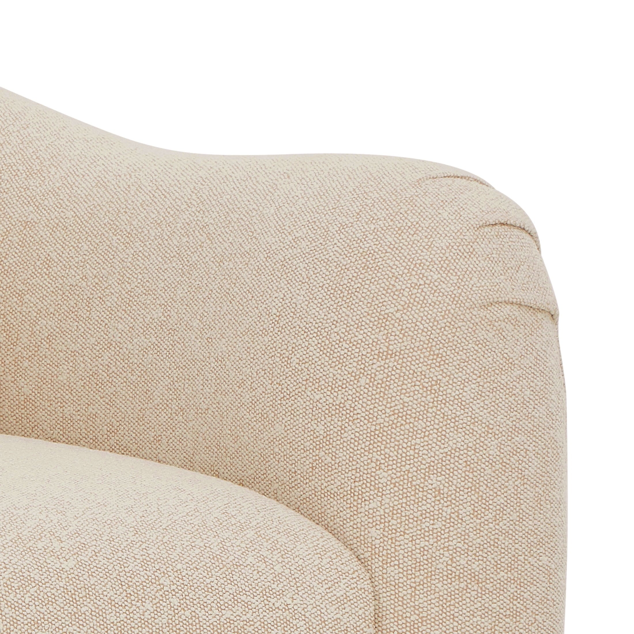 Beautiful Barrymore Teddy Accent Chair by Drew Barrymore, Cream Shearling