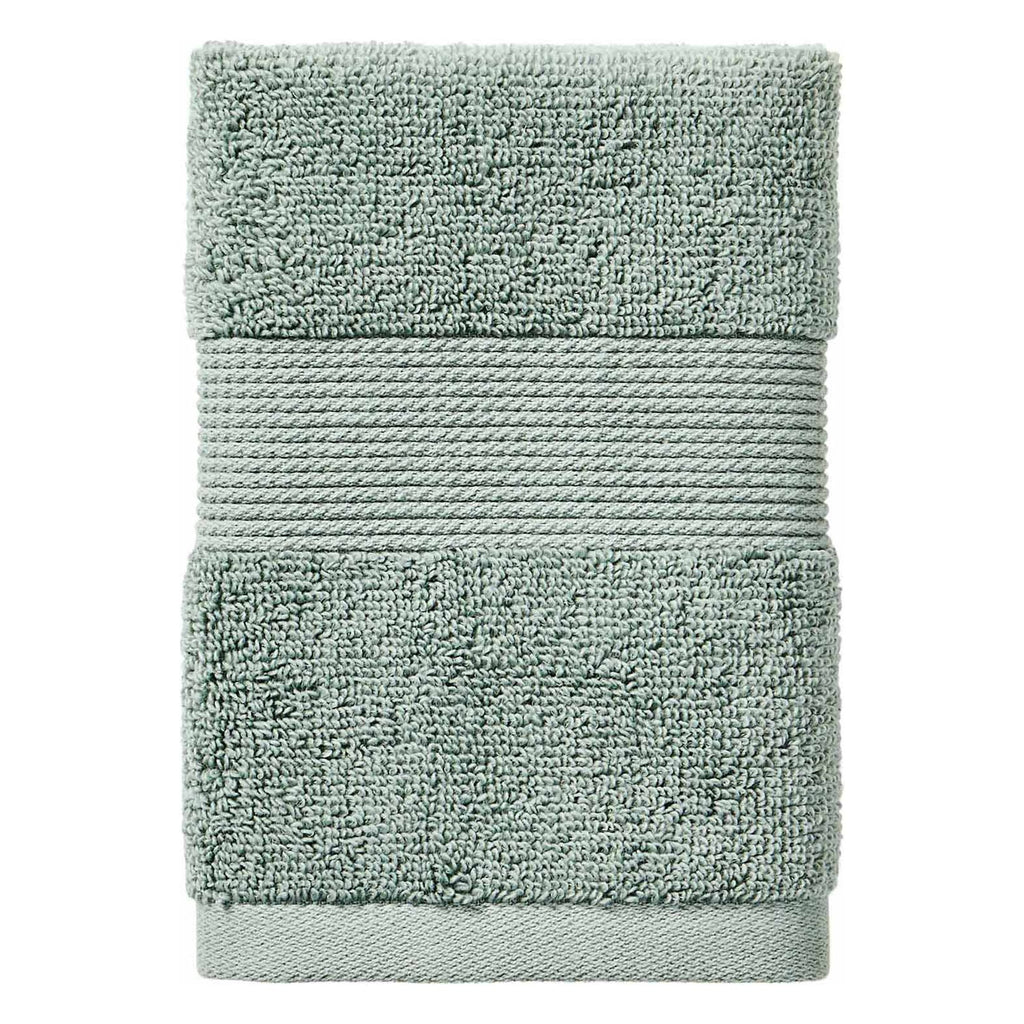  Signature Soft Solid Cotton 6 Piece Bath Towel Set,Green River