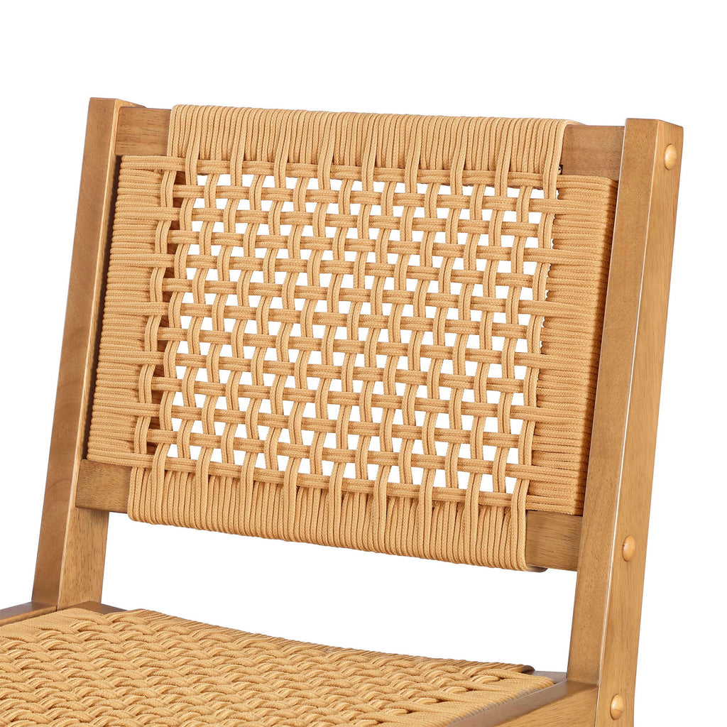  Vista Woven Counter-Height Stools 2 Pack, Light Honey Finish