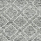  Tufted Diamond Indoor Area Rug, Grey, 5' x 7'