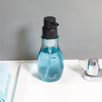 (3 pack)  Recycled Glass Foaming Soap Pump, Clear/ Black
