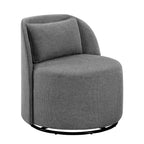  Juliet Modern Arch Swivel Accent Chair, Gray