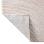  Kai Carved Ripple Indoor Stain/Fade Resisant Area Rug, Cream, 7'10" x 10'